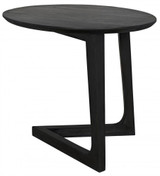 Noir Cantilever Side Table, Black Charcoal, 20"H (AE-18CHB YUU6013MTE) 