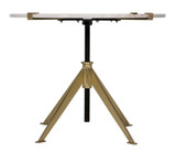 Noir Edith Side Table, Antique Brass, 24.5"H (GTAB679MB-L YUU6013MU9) 