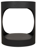 Noir Eclipse Side Table, Matte Black, 26"H (GTAB302MTB YUU6013MU6) 