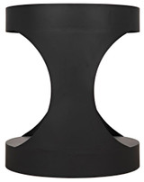Noir Eclipse Side Table, Matte Black, 26"H (GTAB302MTB YUU6013MU6) 