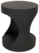 Noir Eclipse Side Table, Matte Black, 26"H (GTAB302MTB YUU6013MU6) 