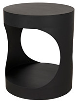 Noir Eclipse Side Table, Matte Black, 26"H (GTAB302MTB YUU6013MU6) 