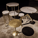 Noir Felix Side Table, Antique Brass, 19"H (GTAB654MB YUU6013MUJ) 