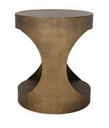 Noir Eclipse Side Table, Aged Brass, 26"H (GTAB302AB YUU6013MU7) 