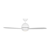 Generation Lighting Orbis 52-Inch Indoor/outdoor Ceiling Fan - Matte White Housing with Midniht Black Blades 
