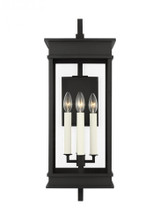Visual Comfort & Co. Studio Collection Cupertino Wall Lantern, 4-Light, Textured Black, 25.63"H (CO1444TXB 70733M5) 