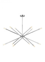 Visual Comfort & Co. Studio Collection Eastyn Extra Large Chandelier, 12-Light, Polished Nickel, 36.88"W (CC16512PN 70733MJ) 