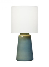 Visual Comfort & Co. Studio Collection Vessel Table Lamp, 1-Light, LED, Blue Anglia Crackle, 23"H (BT1061BAC1 70733L4) 