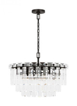 Visual Comfort & Co. Studio Collection Arden Medium Chandelier, 10-Light, Aged Iron, 24.13"W (CC12610AI 70733LQ) 