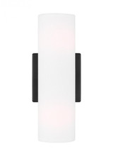 Visual Comfort & Co. Studio Collection Capalino Double Wall Sconce, 2-Light, Midnight Black, 12"H (DJW1022MBK 70734KX) 