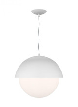 Visual Comfort & Co. Studio Collection Hyde Large Pendant, 1-Light, Matte White, 14"W (DJP1041MWT 70734LY) 