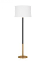 Visual Comfort & Co. Studio Collection Monroe Floor Lamp, 1-Light, LED, Burnished Brass, 61.88"H (KST1051BBSGBK1 70735JM) 
