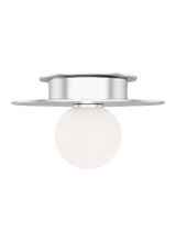 Visual Comfort & Co. Studio Collection Nodes Small Flush Mount, 1-Light, Polished Nickel, 8"W (KF1001PN 70735JW) 