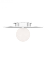 Visual Comfort & Co. Studio Collection Nodes Medium Flush Mount, 1-Light, Polished Nickel, 14"W (KF1011PN 70735JX) 