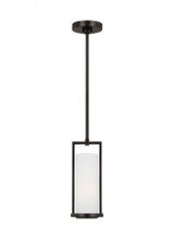 Visual Comfort & Co. Studio Collection Sherwood Mini Pendant, 1-Light, Aged Iron, 5.13"W (TFP1011AI 70735LY) 
