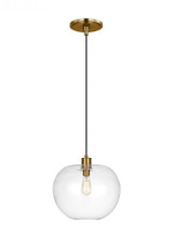 Visual Comfort & Co. Studio Collection Mela Large Pendant, 1-Light, Burnished Brass, 16"W (TP1201BBS 70735M7) 