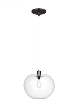 Visual Comfort & Co. Studio Collection Mela Large Pendant, 1-Light, Aged Iron, 16"W (TP1201AI 70735M6) 