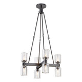 Alora Lighting Lucian Chandelier, 4-Light, Urban Bronze, Clear Crystal, 37.75"H (CH338822UBCC 706WNEF) 