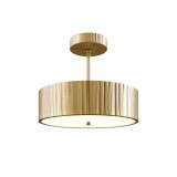 Alora Lighting Kensington Semi-Flush Mount, 21-Light, LED, Vintage Brass, 12"D 