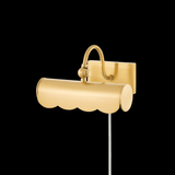 Mitzi by Hudson Valley Lighting Fifi Picture Light, 1-Light, Aged Brass, 8.75"W (HL762101S-AGB 608XE6M) 
