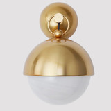 Corbett Althea Wall Sconce, 1-Light, Vintage Polished Brass, 13.5"H (340-01-VPB 95DR) 