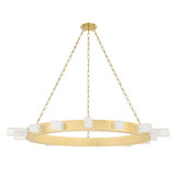 Corbett Citrine Chandelier, 15-Light, LED, Vintage Brass, 48.5"W (342-49-VB 95DY) 