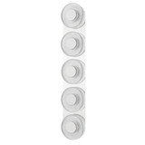 Corbett Pearl Wall Sconce, 5-Light, LED, Polished Nickel, 32.75"H (351-05-PN 95EN) 