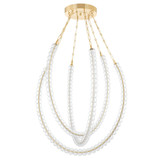 Corbett Celeste Chandelier, 3-Light, LED, Vintage Brass, 48.25"W (355-48-VB 95_X) 