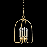 Hudson Valley Oakville Lantern, 4-Light, Aged Brass, 21.5"H (6314-AGB ACJX4) 