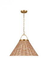 Visual Comfort & Co. Studio Collection Laguna Pendant, 1-Light, Burnished Brass, 30"W (CP1441BBS 70736L3) 