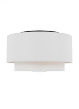 Visual Comfort & Co. Studio Collection Sawyer Flush Mount, 3-Light, Midnight Black, 18"W (KSF1043MBK 70736LR) 