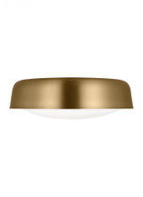 Visual Comfort & Co. Studio Collection Draper Large Flush Mount, 2-Light, Burnished Brass, 15.88"W (KSF1102BBS 70736LD) 