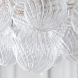 Visual Comfort & Co. Signature Collection Talia Medium Linear Chandelier, 8-Light, Burnished Silver Leaf, 26.25"W (JN 5116BSL-CG CWZ6Z) 