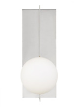 Visual Comfort & Co. Modern Collection Orbel Wall Sconce, 1-Light, LED, Natural Brass, 12.9"H (700WSOBLNB 70PKH4Y) 