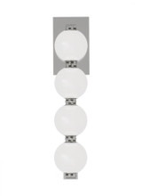 Visual Comfort & Co. Modern Collection Perle Sconce, 1-Light, LED, Polished Nickel, 14.8"H (SLWS22530N 70PKH5V) 