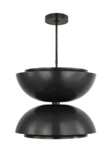 Visual Comfort & Co. Modern Collection The Shanti Ceiling Pendant, LED, Dark Bronze, 26"W (SLPD13327BZ 70PKJ52) 