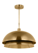 Visual Comfort & Co. Modern Collection The Shanti Ceiling Pendant, 1-Light, LED, Polished Nickel, 26"W (SLPD13527N 70PKJ56) 