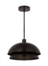 Visual Comfort & Co. Modern Collection The Shanti Ceiling Pendant, 1-Light, LED, Dark Bronze, 20.5"W (SLPD13427BZ 70PKJ4Z) 