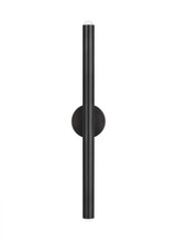 Visual Comfort & Co. Modern Collection Ebell Large Sconce, 2-Light, LED, Dark Bronze, 26.1"H (KWWS10727BZ 70PKF8G) 