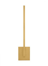 Visual Comfort & Co. Modern Collection Klee Wall Sconce, 1-Light, LED, Natural Brass, 19.5"H (700WSKLE20NBNB-LED930-277 70PKG75) 