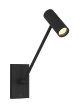 Visual Comfort & Co. Modern Collection The Ponte Task Wall Sconce, 1-Light, LED, Nightshade Black, 5"H (SLTS14530B 70PKJ4E) 