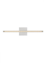 Visual Comfort & Co. Modern Collection The Serre 24-inch Damp Rated 1-Light Integrated Dimmable LED Bath Vanity in Polished Nickel, Visual Comfort & Co. Modern Collection MDBA18427N 70PKJ4J 