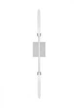 Visual Comfort & Co. Modern Collection Spur Wall Sconce, 2-Light, LED, Polished Nickel, 29.8"H (700WSSPRN-LED927 70PKJ5M) 