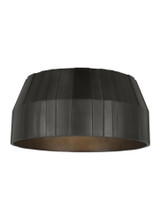 Visual Comfort & Co. Modern Collection The Bling Medium Damp Rated 1-Light Integrated Dimmable LED Ceiling Flushmount in Plated Dark Bronze, Visual Comfort & Co. Modern Collection CDFM17927PZ 70PKF85 