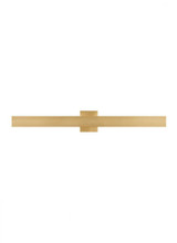 Visual Comfort & Co. Modern Collection Bau Bath Vanity, 1-Light, LED, Natural Brass, 36"L (SLBA11030NB 70PKF80) 