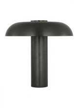 Visual Comfort & Co. Modern Collection Louver Medium Table Lamp, 1-Light, LED, Dark Bronze, 21"W (SLTB26627BZ 70PKK57) 