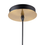 Artcraft Aurelia Pendant, 1-Light, Matte Black & Brass, 14"H (AC11761VB 340432L3) 