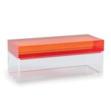 Port 68 Glencoe Box, Red, Clear Lucite, 11W (ACDS-311-03 YUU704X7FR) 