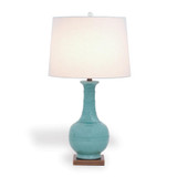 Port 68 Kelly Table Lamp, 1-Light, Celadon, Aged Brass Base, Eggshell Shade, 31"H (LPAS-285-01 YUU704X7G7) 