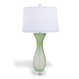 Port 68 Lakeview Table Lamp, 1-Light, Green, Clear Lucite Base, Off-White Shade, 36"H (LPAS-302-01 YUU704X7GJ) 